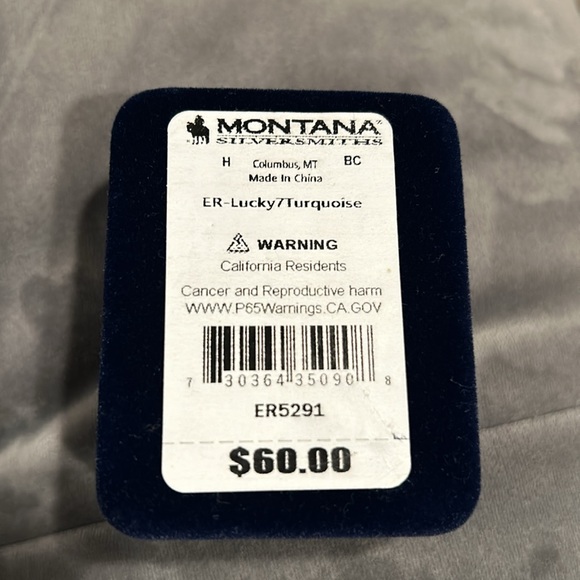 Montana Silversmiths Lucky Turquoise Earrings - Picture 3 of 3